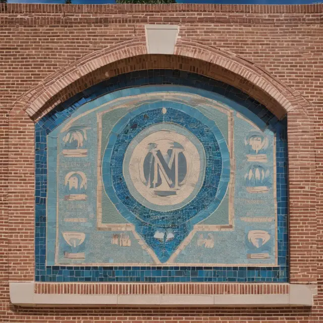 Mosaic depicting UNC Kenan-Flagler