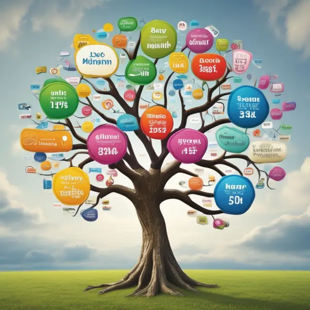 A business tree with diverse credit scores and blossoming financial statements, symbolizing the eligibility criteria for uncommitted facilities.