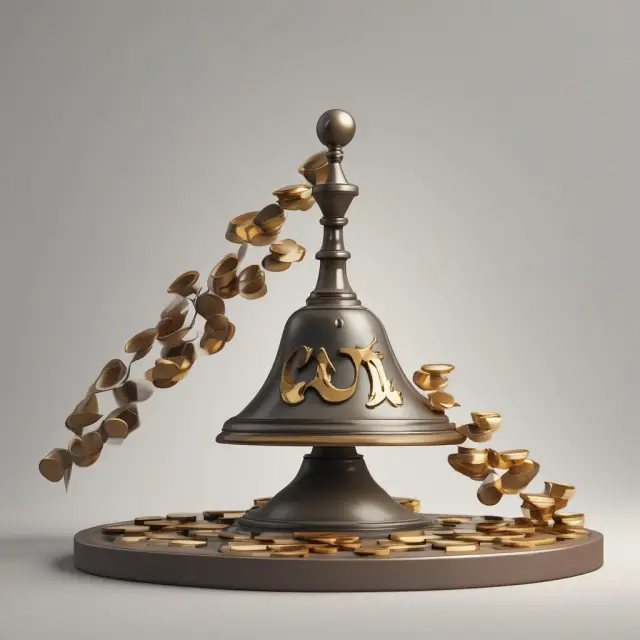 Bell-shaped curve with coins representing outcomes in a normal distribution, conveying unconditional probabilities
