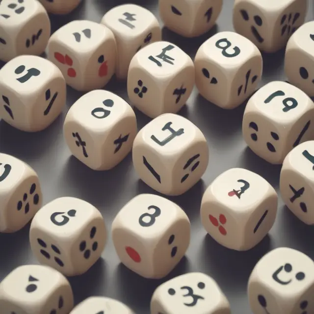 A dice with uncertain faces representing unconditional probabilities. Investors adjusting strategies around external factors.