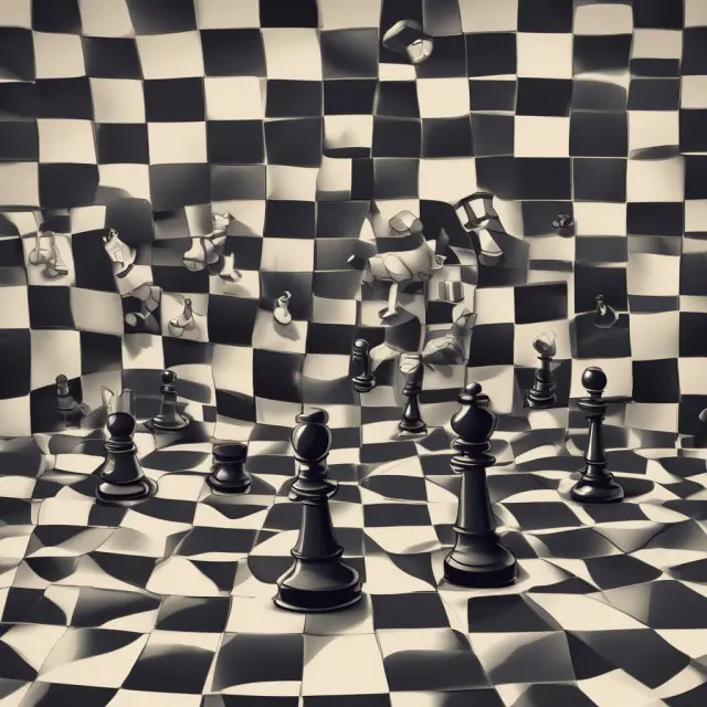 Two players, representing interest rates in different currencies, dance on a global chessboard. One player offers a higher rate, creating an opportunity for arbitrage.