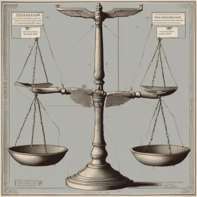 An image depicting two sides of a balanced scale representing uncovered put and call strategies with an investor examining their risks and rewards.