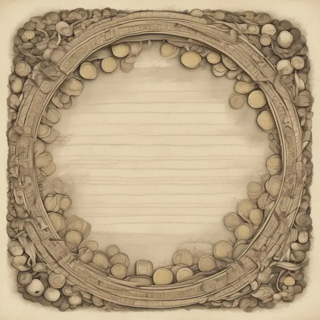 A metaphorical representation of undated issues as an endless flow of golden coins on old parchment, emphasizing their continuous interest payments