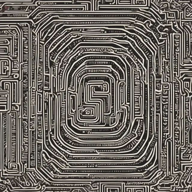 An intricate maze representing FAQs on underapplied overhead, with the solution revealing insights into financial statements and operational efficiency.