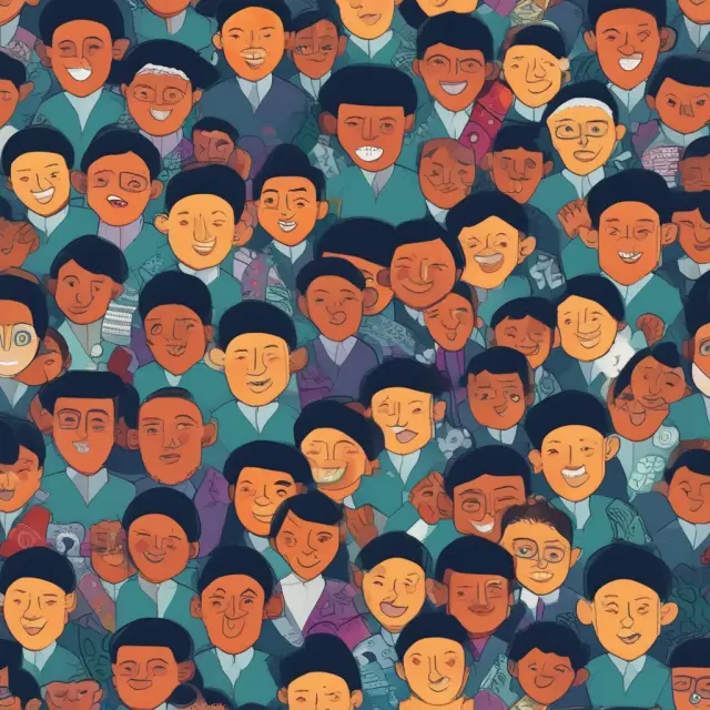 Diverse faces forming an image that represents underbanked individuals from different income levels, education backgrounds, and racial/ethnic groups.