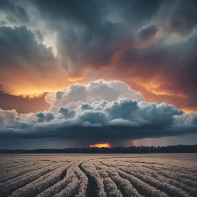 Uncertainty in the form of meteorological clouds representing market volatility and other factors that contribute to undercast during budgeting processes