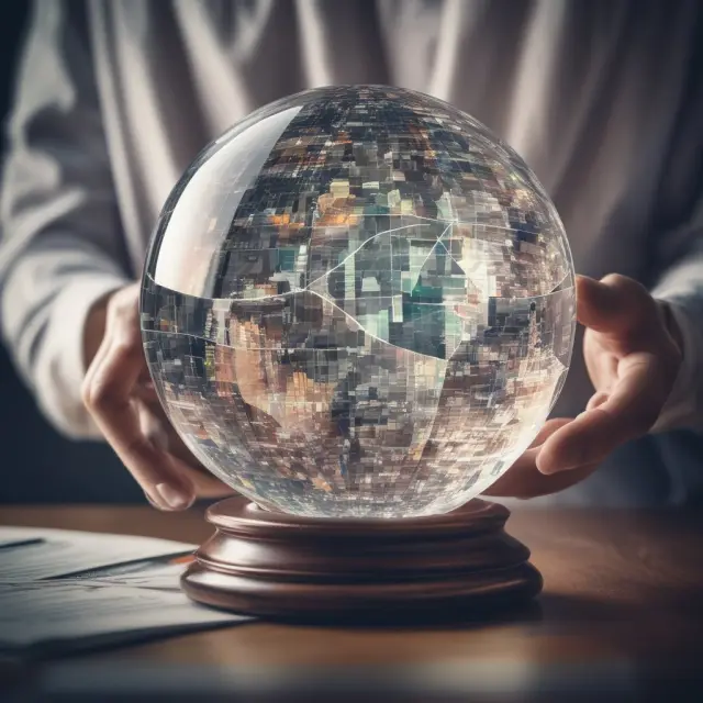 Analyst studying undercast using industry trends and data analytics tools