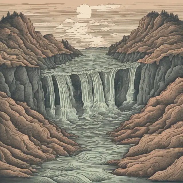 An undulating tide symbolizing the relevance and persistence of underconsumption theory throughout history, representing economic downturns and stagnation caused by insufficient consumer demand