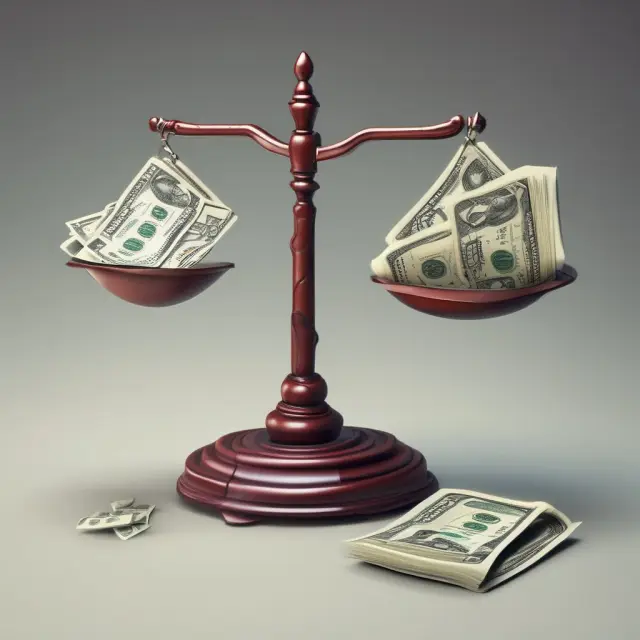 Image of a balance scale tipping towards 