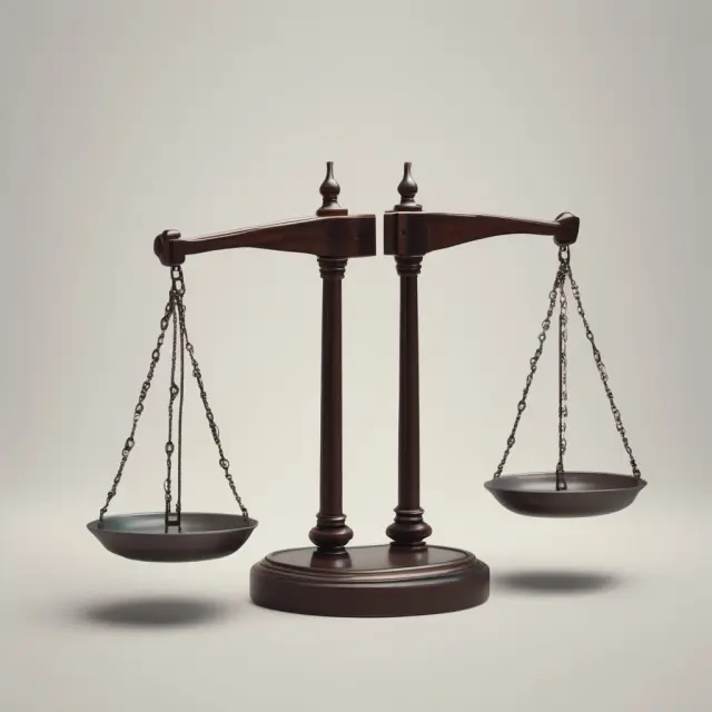 An image featuring a balance scale with one side heavier than the other, representing the imbalance caused by inadequate coverage amidst rising insurance rates