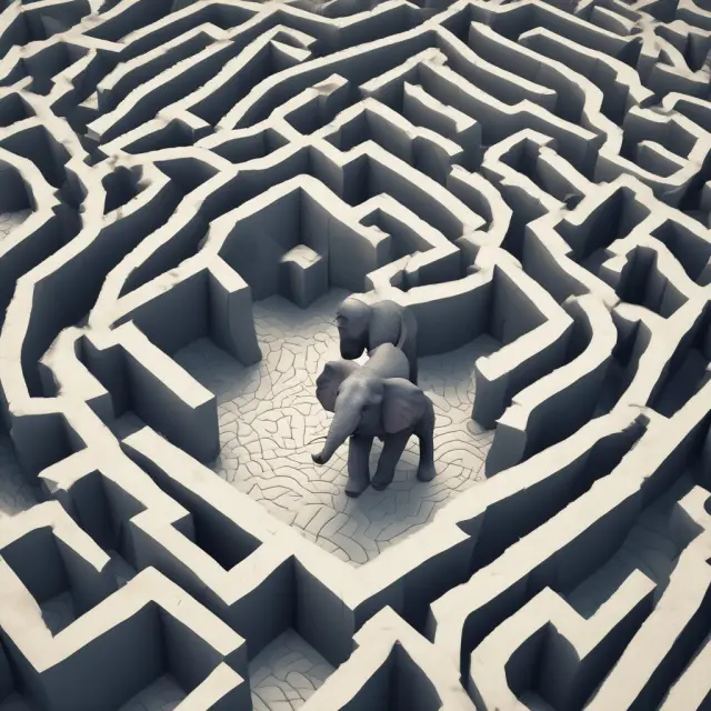 An underinsured elephant safeguarding a driver lost within the labyrinth of car insurance regulations