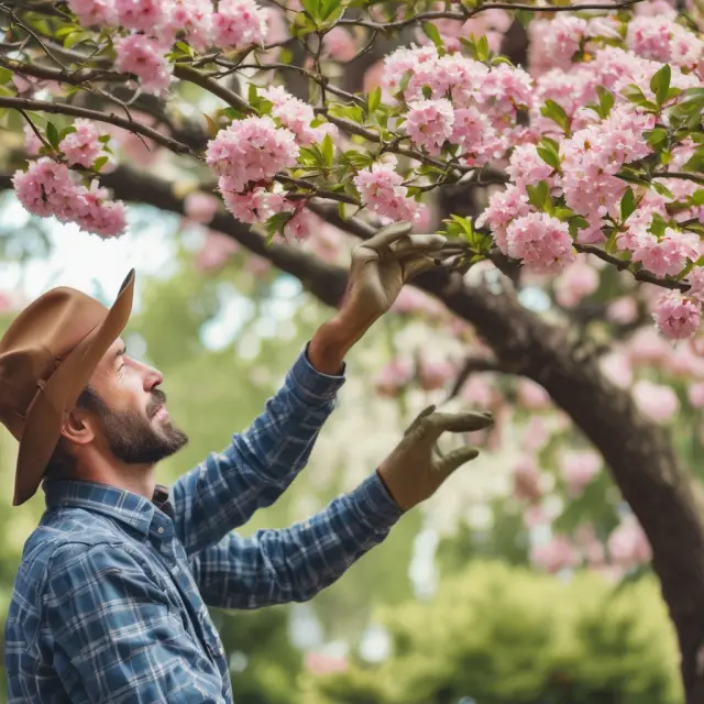 A gardener lovingly caring for a tree whose branches represent maximized coverage from an underinsured motorist endorsement