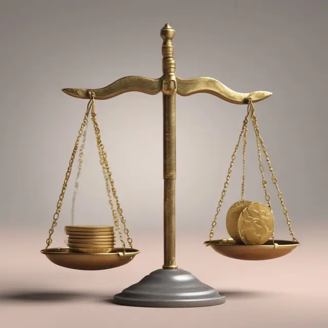 A seesaw balances regular operating expenses and one-time/irregular events to illustrate the calculation of underlying profit