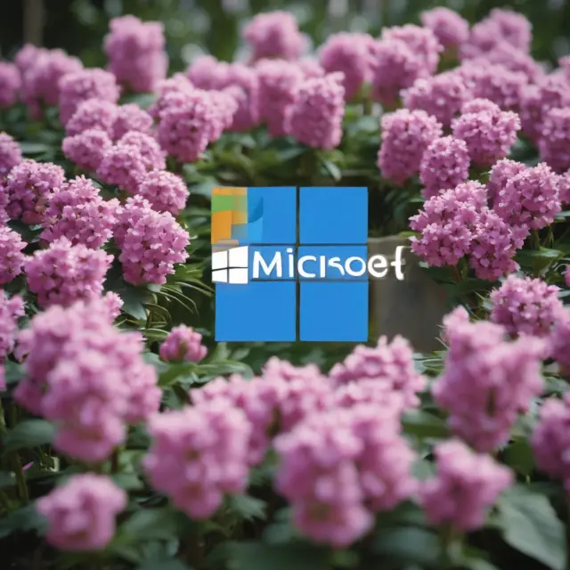 A blooming flower derived from Microsoft shares illustrating call options