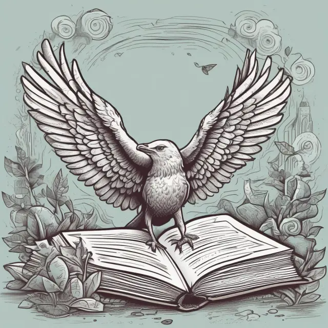 A book symbolizing knowledge opens to reveal call and put options with roots representing various stocks or commodities