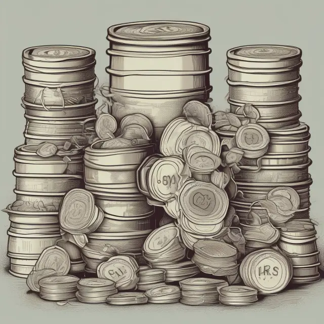Large corporation with unbalanced scales, representing underpayment penalties against the IRS