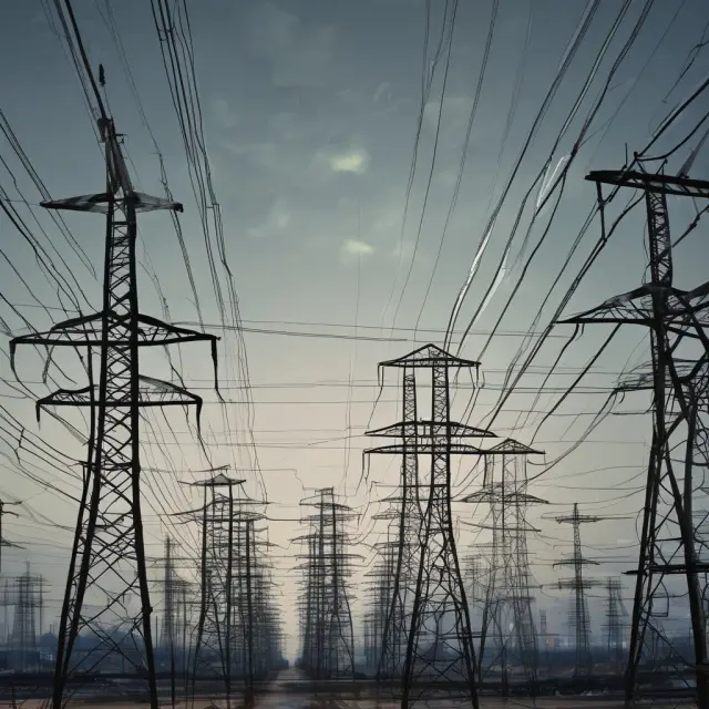 A utility sector chart dips amidst an uptrending interest rate graph, symbolizing the sector