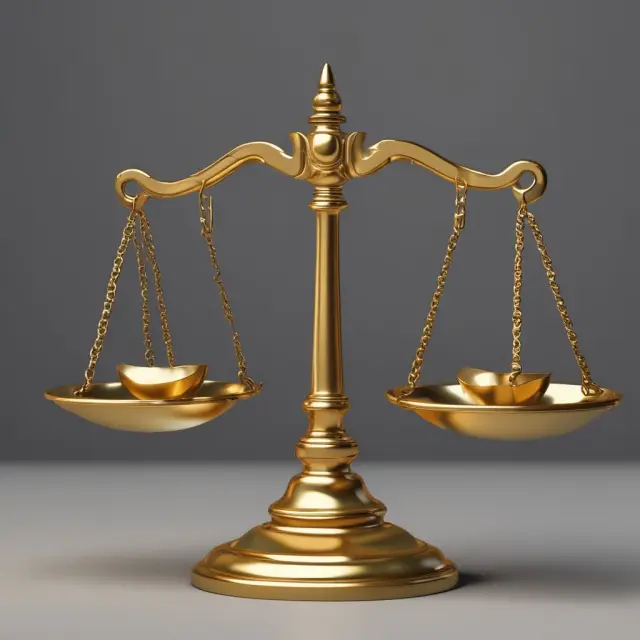 A golden scale balances IPO underpricing and investor demand, symbolizing the careful calculation behind determining the initial public offering price.