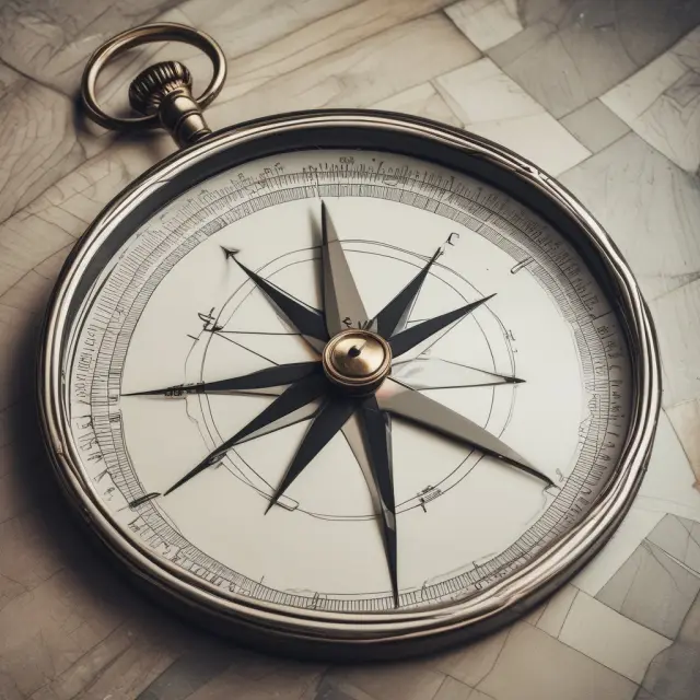 A compass representing appraisals navigating a beautifully renovated house through fluctuating market trends