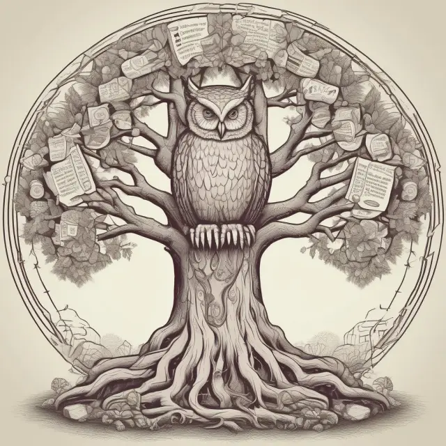 Owl on a wisdom tree answering FAQs about underweight in finance