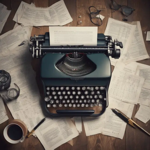 Person completing W-4 form using a typewriter amid financial papers and calculator to ensure proper tax withholding