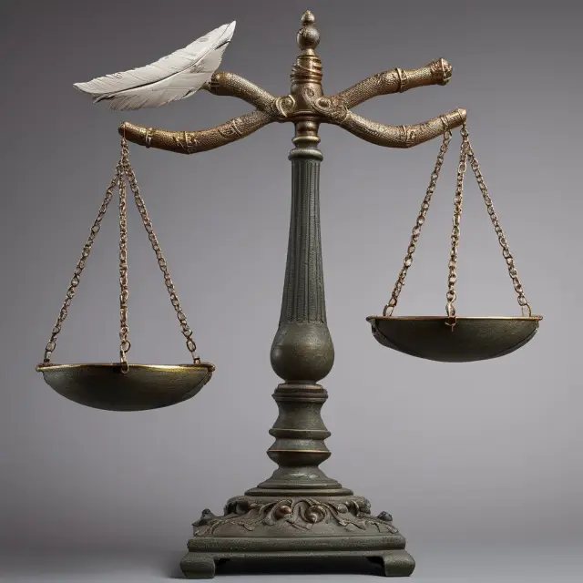 Underwriting agreement comparison: Two balancing scales illustrating firm commitment as a heavy stone and best efforts as a light feather