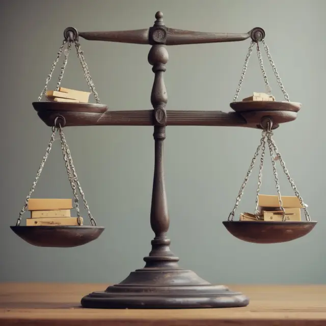 Balancing scale symbolizing insurer