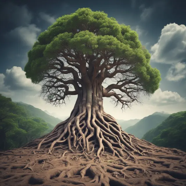 An image of a large tree symbolizing an insurer