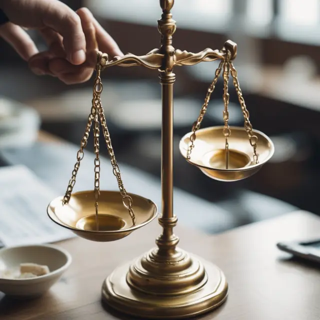 A balance of scales representing the underwriting cycle, with one scale symbolizing capital management and the other risk assessment