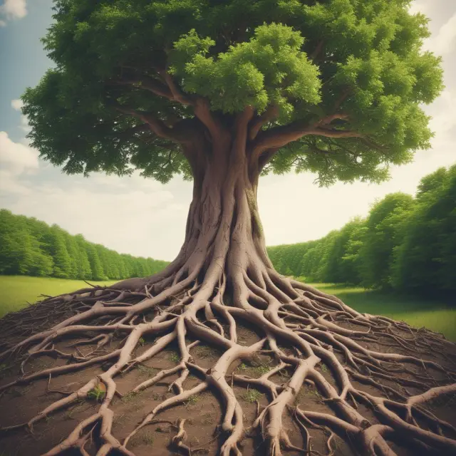 A tree sheds its agent-broker branches to adopt direct sales methods in the insurance underwriting process, saving on expenses.