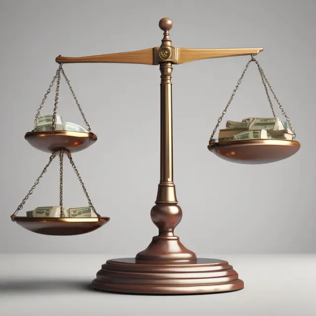 Balance scale representing insurers
