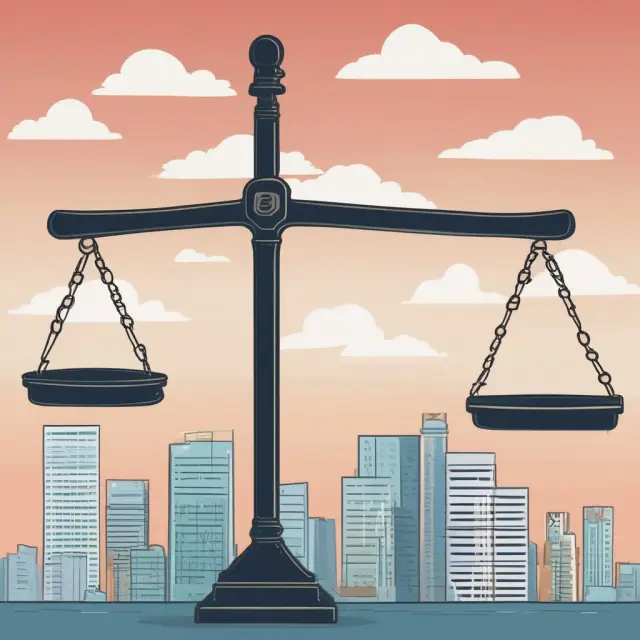 An underwriter poised between two scales: One labeled