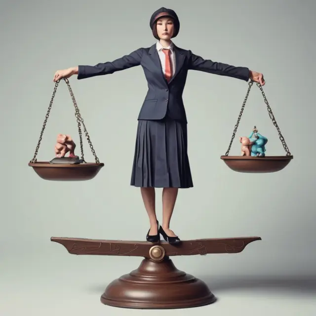 An underwriter skillfully adjusting the balance between potential profits and risks using underwriting spreads