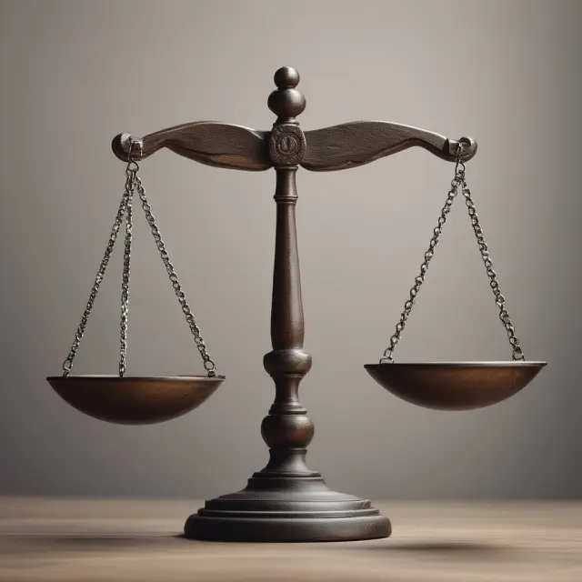 Image of a scale tipping between two hands, representing power dynamics in financial situations. Illustrates the importance of fairness and transparency to prevent undue influence.