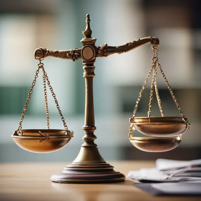 Scales balanced by contracts, representing fair handling of unearned premiums in insurance under regulatory compliance.