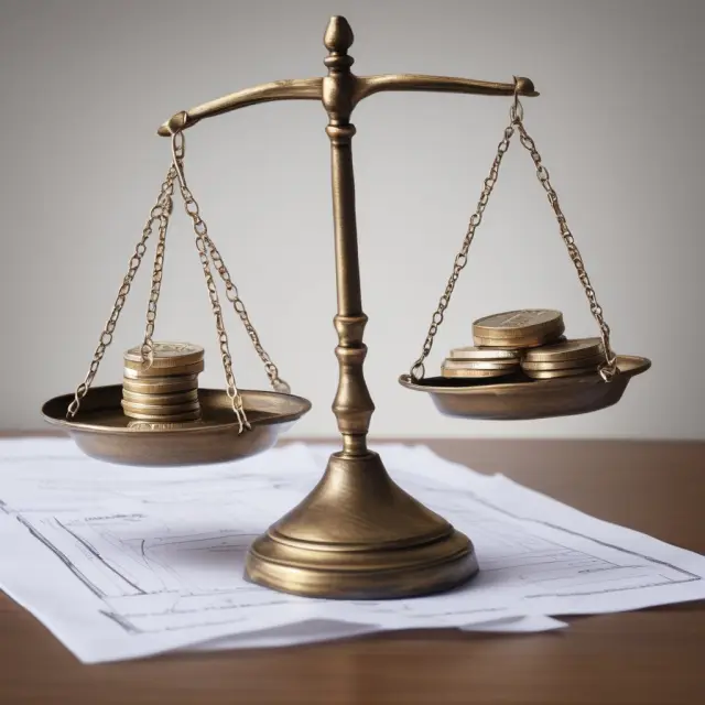 A balanced scale representing earned and unearned premiums in an insurer