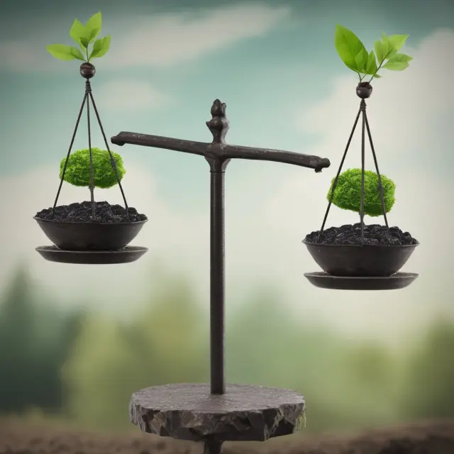 Balancing scale with Earth and coal mine: Sustainable growth vs Uneconomic growth