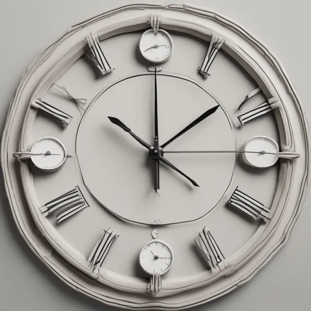 Clock displaying different employment duration hands, illustrating state and federal assistance variations