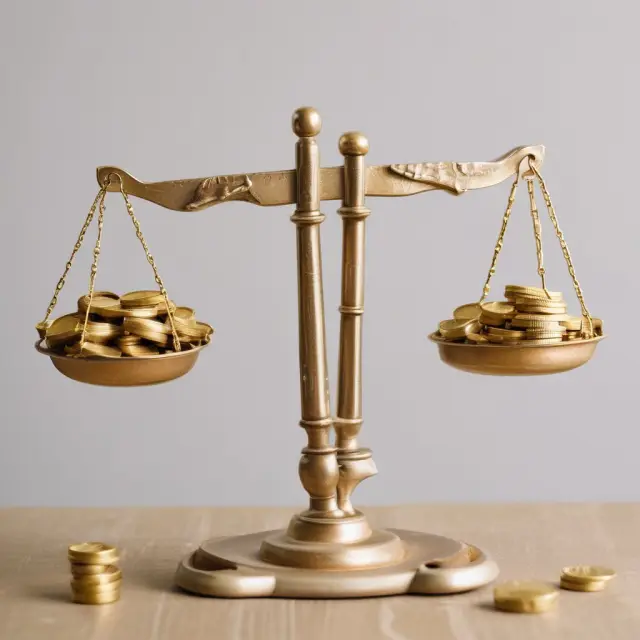 Two golden scales with weekly benefits balanced between a federal and a state coin, symbolizing unemployment insurance programs