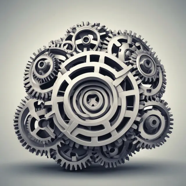 Inefficient gears representing internal factors causing unfavorable variances in operational efficiency.