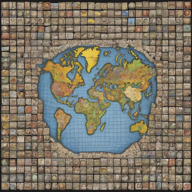 An image representing various countries with unicameral systems arranged as a mosaic, symbolizing their united approach to democracy