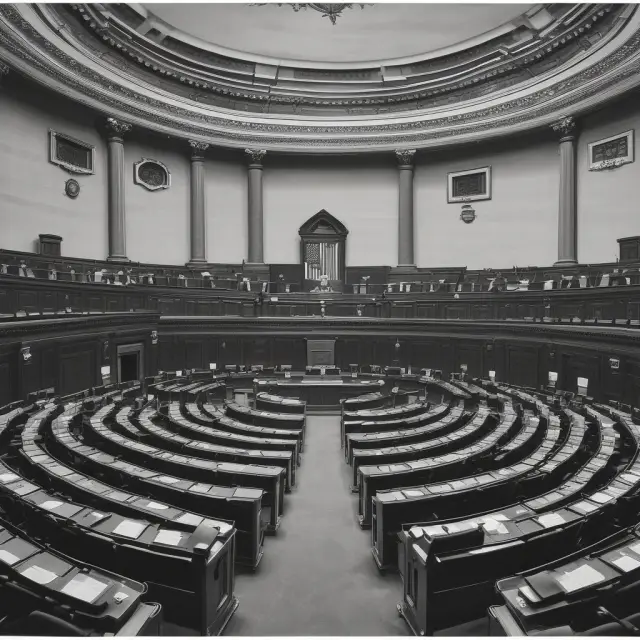 Divided unicameral chamber depicts potential clash of groupthink and lack of checks & balances.