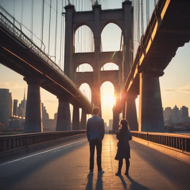 Donor and heir crossing a bridge under the guidance of the unified tax credit for efficient wealth transfer planning