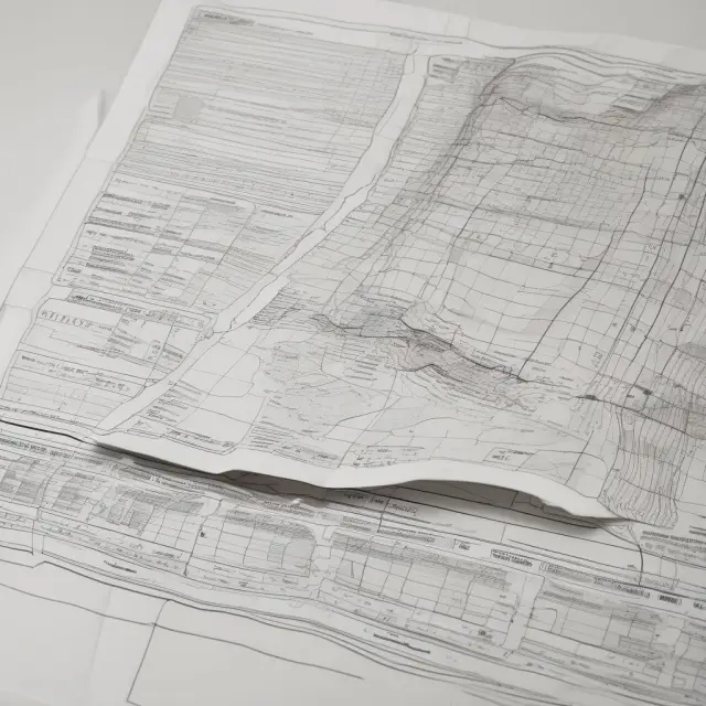 A uniform bill of lading spread open on a table as an intricate map, highlighting essential components such as shipper information, description of goods, and carrier