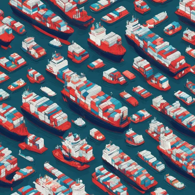 Uniform bills of lading sailing boats on a vast ocean, representing diverse types and their importance in global commerce.