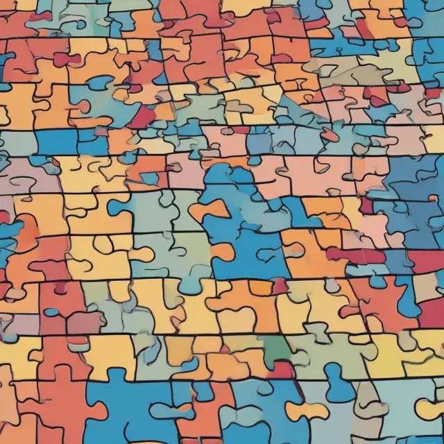 A puzzle representing each state