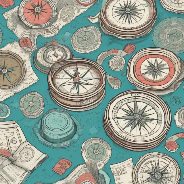 A compass with UCCC logo at the center steers a vessel through turbulent financial waters, representing competition and consumer protection