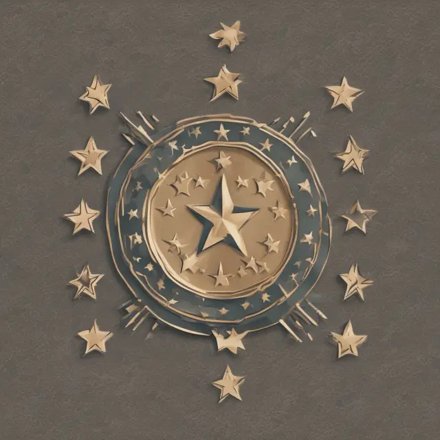 Image of nine aligned stars representing the UCCC-adopted states protecting consumers from predatory lending practices.
