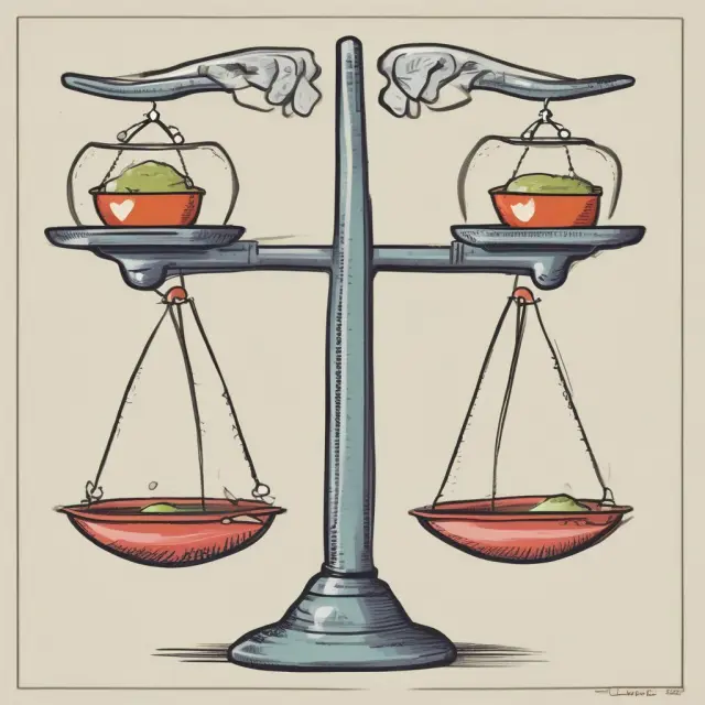 Visualization of UCCC (left) and UCC (right), symbolizing balance in fair financial transactions