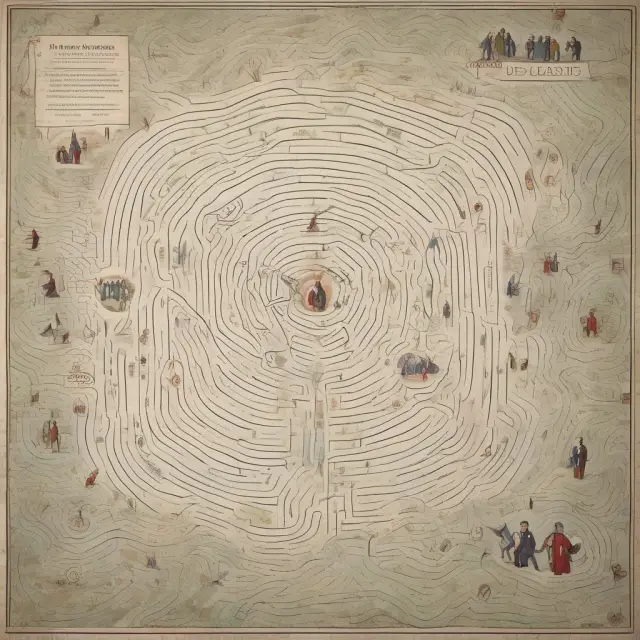 Two businessmen working together through a maze symbolizing partnership rights (loyalty, care) and obligations (good faith dealing), guided by UPA principles